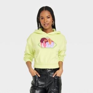 Target Neon Green Women's Hoodie with Graphic Design